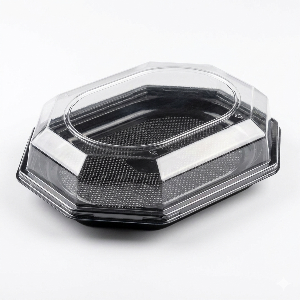 Platou PET-R OTG negru 350×250 H20