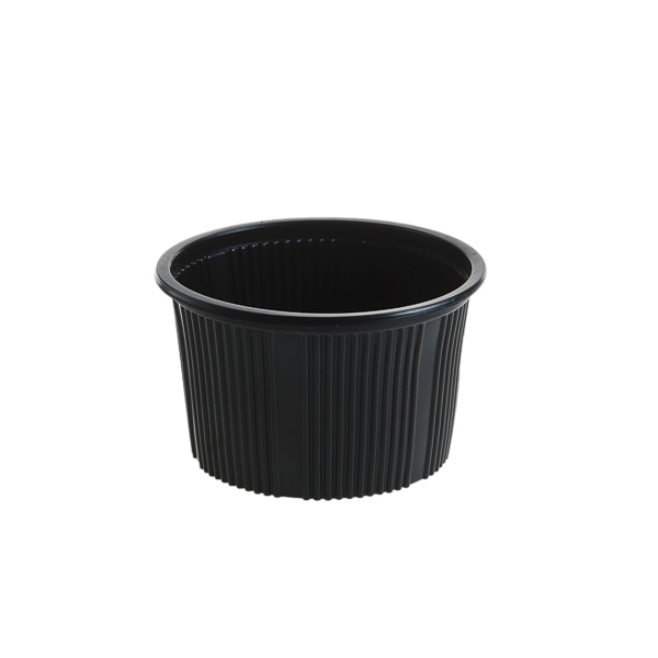 Boluri pentru supa 16 oz , PP, negru+ Capac PP , transparent FT508H70+FT68 116 C, D115 mm,25 buc,20 set/bax