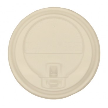 Capace din PP, albe cu orificiu pentru bauturi calde, D80 mm, B:D80 x 22 mm / orificiu cafea / 2.6gr