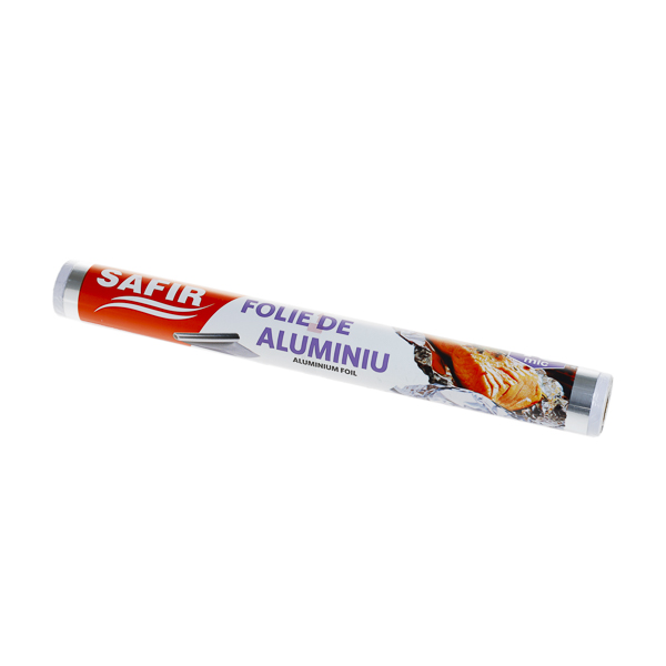 Folii de aluminiu alimentara SAFIR 10 microni , 30 cm,48 role/bax