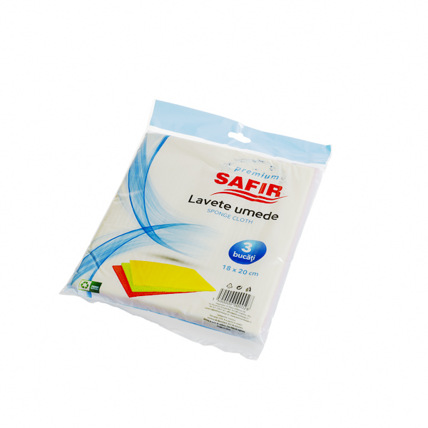 Lavete umede PREMIUM SAFIR 18×20×0,4 cm