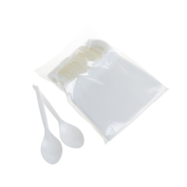 Linguri h169 mm, PLA, alb, 50 buc, 40 set/bax