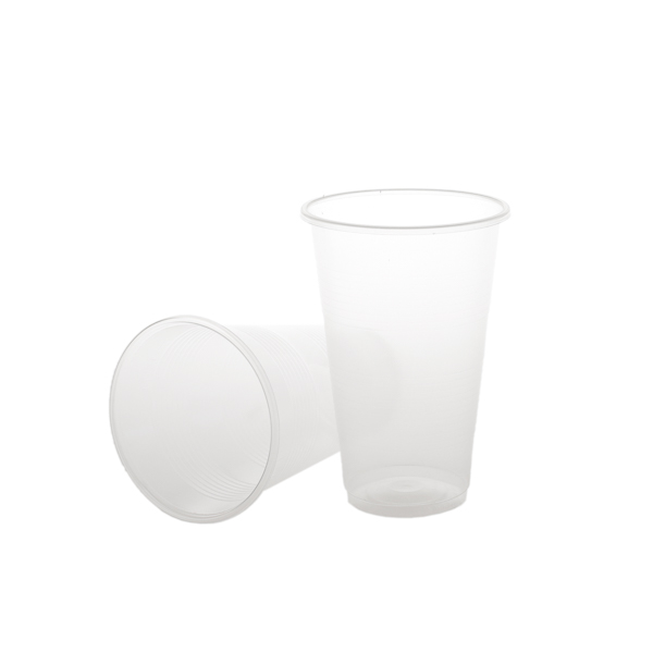 Pahare 330 cc PP Safir,transparente, D80 mm,h120 mm, 50 buc,40set/bax