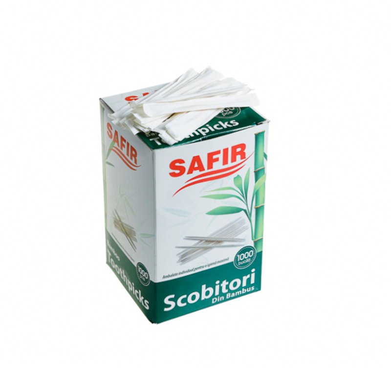 Scobitori bambus ambalate individual SAFIR